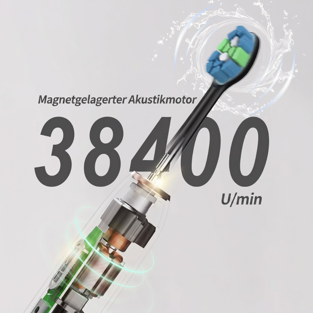 Heimwert Sonic D7 – Professionelle Zahnreinigung mit Schalltechnologie für glattere Zähne und optimale Mundhygiene (Kopie)