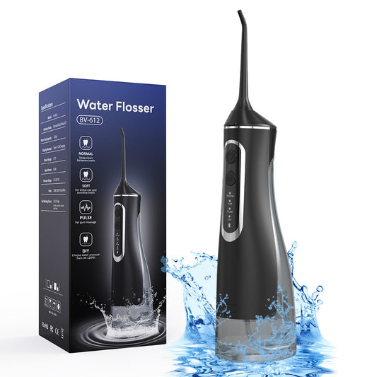 Kabellose Munddusche für effektive Zahn- & Zahnfleischpflege Mit 4 Modi & 4 Aufsätzen, 300 ml Wassertank, 30–120 PSI Wasserdruck und IPX7-Wasserschutz