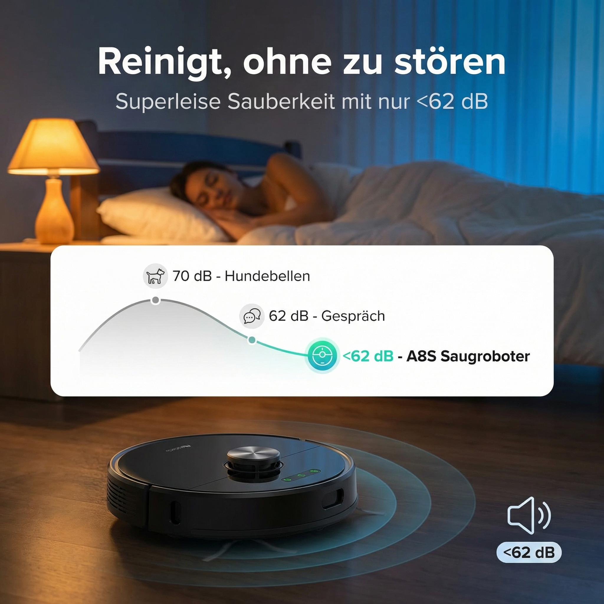 Saugroboter Heimwert K8 SmartClean – Automatische Reinigung mit Wischfunktion und App-Steuerung